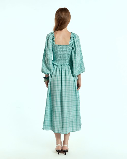 SIXDO Woven Flared Dress